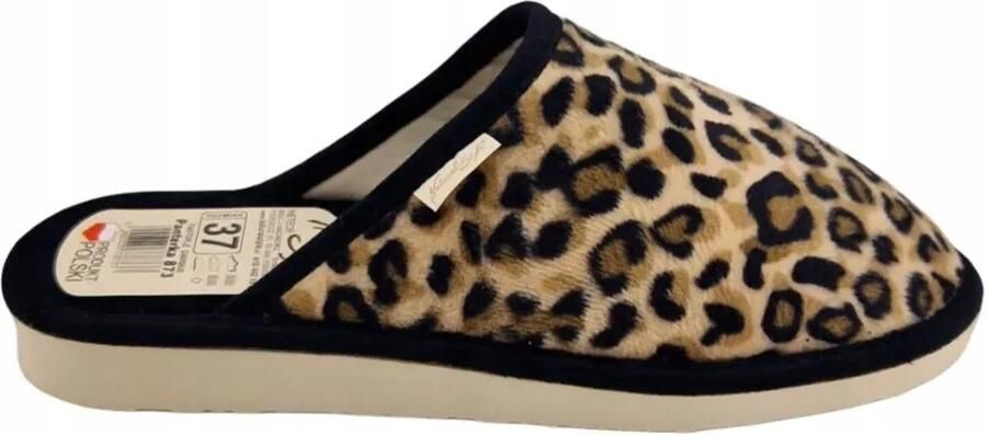 Dames Pantoffels Panterprint Instappers