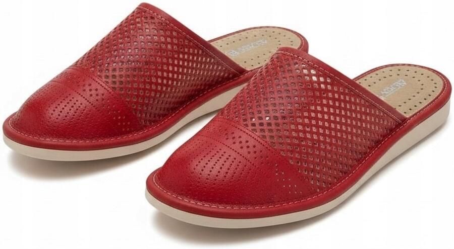 ANREN Dames Pantoffels Rood Zacht & Comfortabel