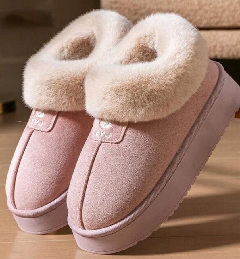 Dames Pantoffels Roze Comfortabele Instappers met Memory Foam