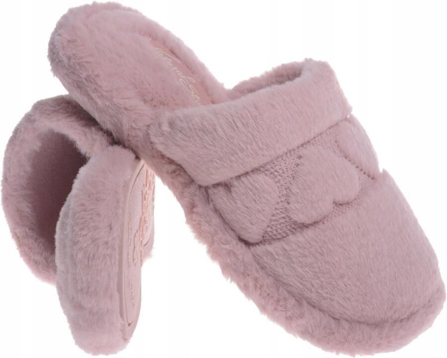 Dames Pantoffels Roze Hartjes Comfortabel & Duurzaam