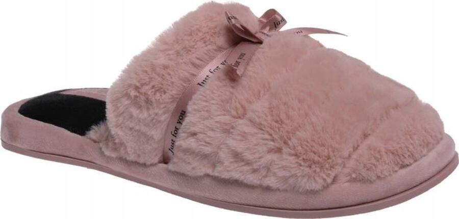 Dames Pantoffels Roze Strik Comfortabele en Ademende Stof