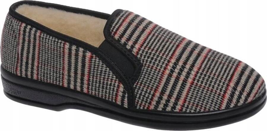 Dames Pantoffels Tennis Slipper Geruit Wolvoering