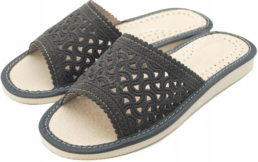 Dames pantoffels van echt leer comfortabel en elegant