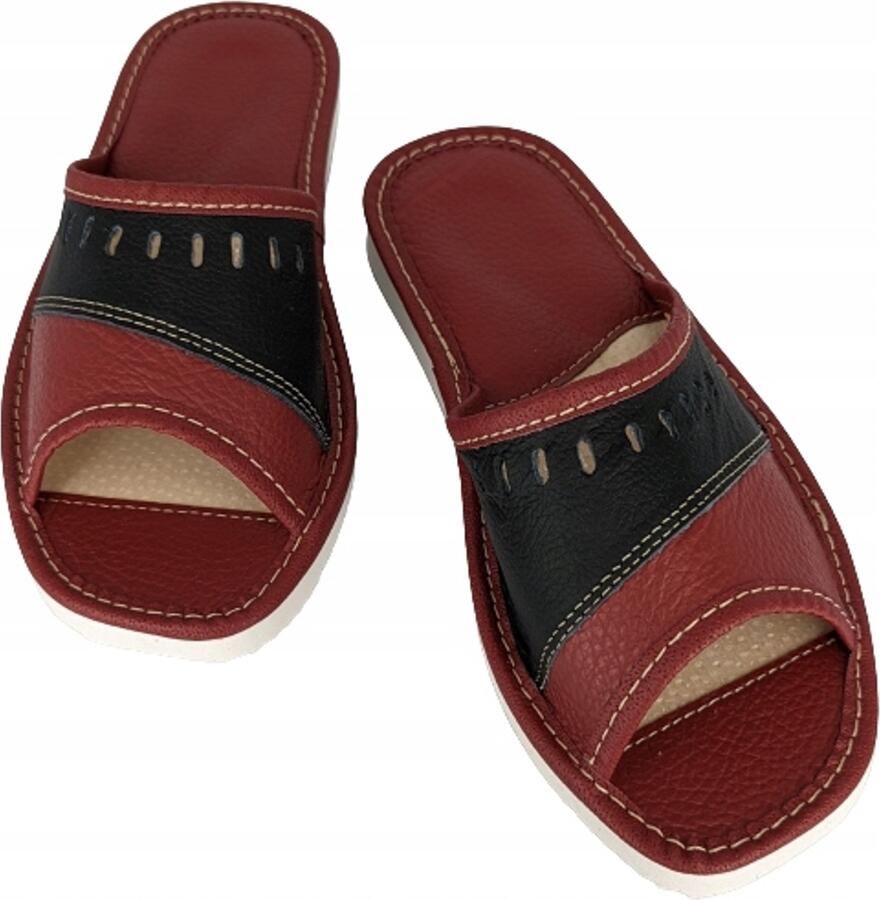 Dames Pantoffels van Leer Comfortabele Huislaarzen