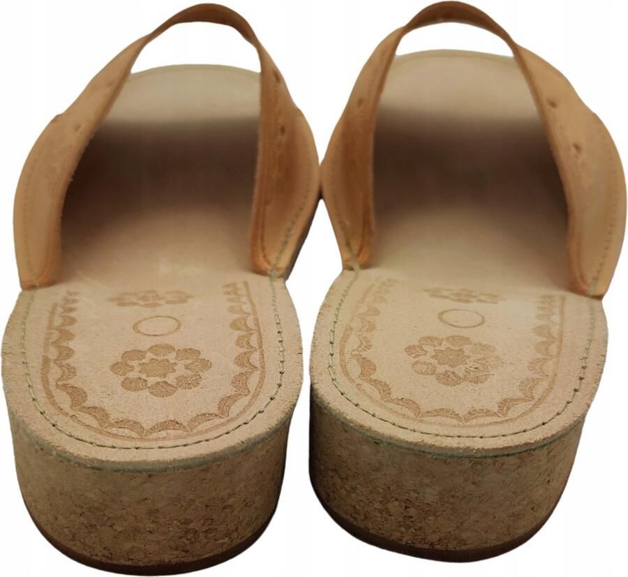 Dames Pantoffels van Leer met Kurken Zool Comfortabel en Licht