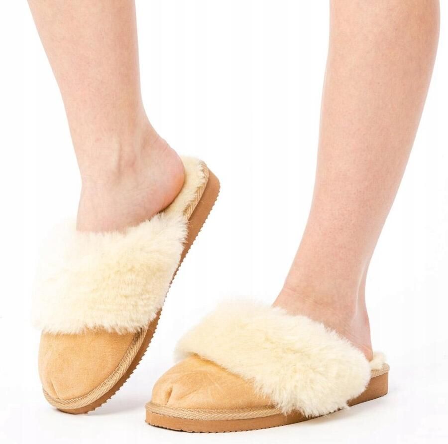 Dames Pantoffels van Leer Warm en Comfortabel