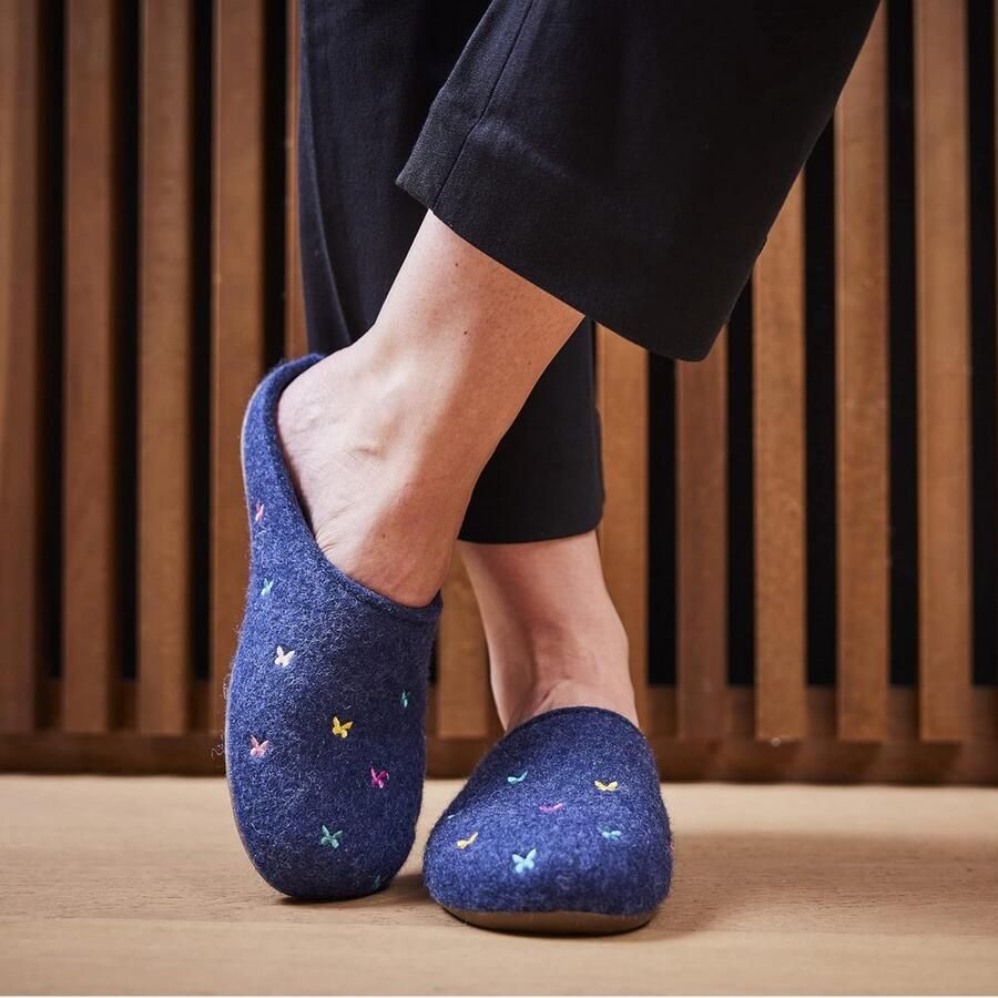 Dames Pantoffels van Natuurlijke Materialen Comfortabele Slippers