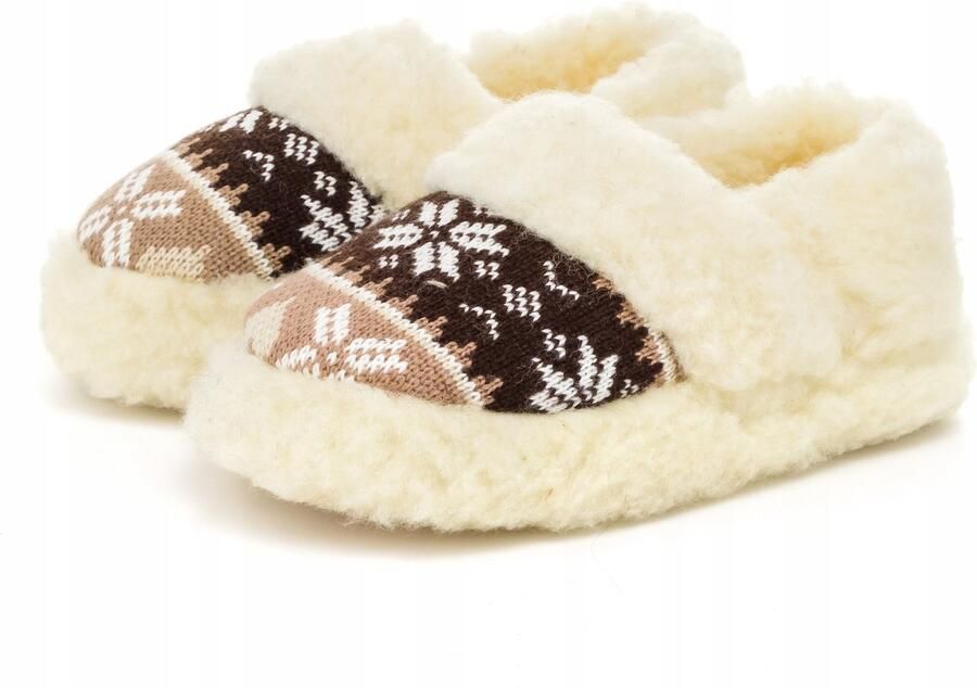 PanSzew Dames Pantoffels van Wol Warme Comfortabele en Stijlvolle Huisschoenen