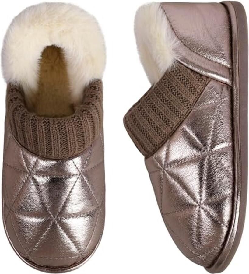 Dames Pantoffels van Traagschuim Comfortabele en Donzige Instappers voor Binnen en Buiten