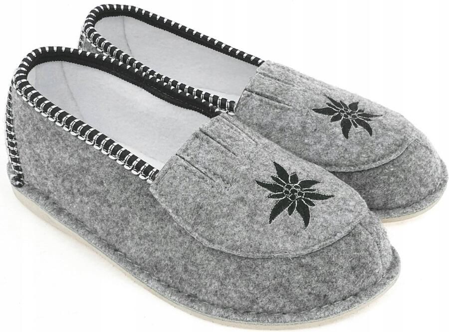 Dames Pantoffels van Vilt met Antislipzool