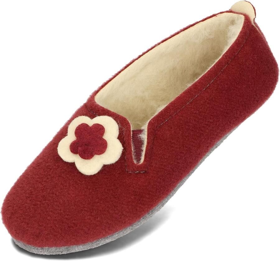 Dames Pantoffels van Vilt met Wol Warm en Comfortabel