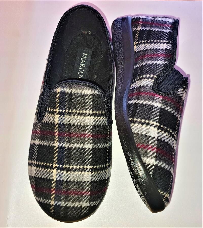 Dames pantoffels van wol comfortabel en warm met PU zool