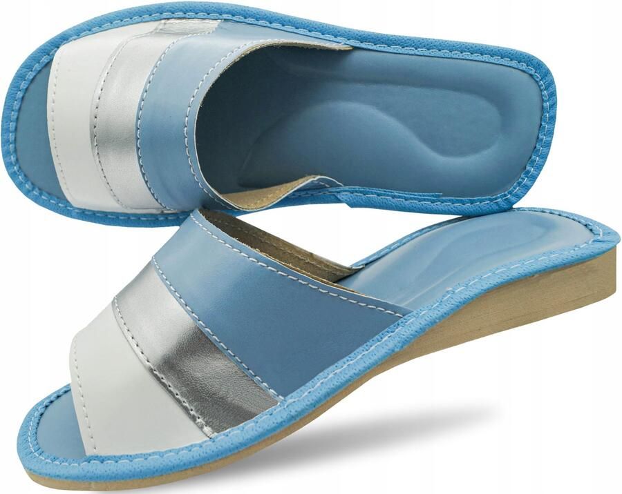 Dames pantoffels van zacht leer Comfortabele instappers