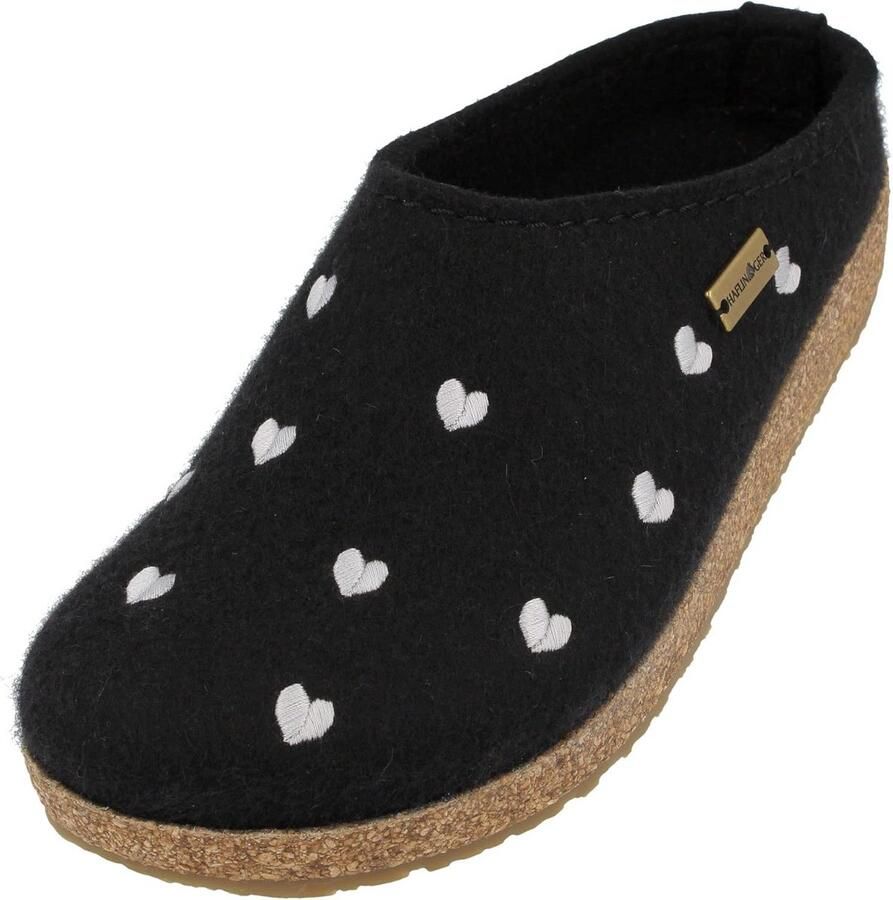 Haflinger dames sloffen vilt Grizzly Cuoricini