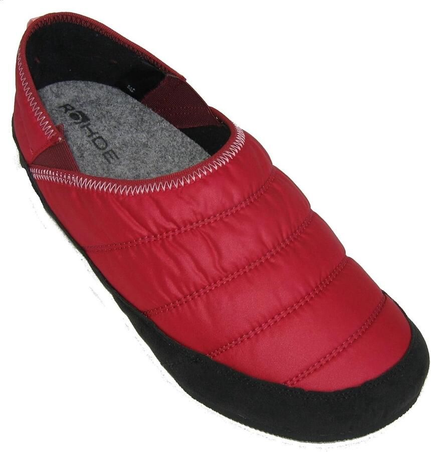 Dames Pantoffels Vilt Zacht Comfort Strak Design Uitneembare Voetbed Breedte G