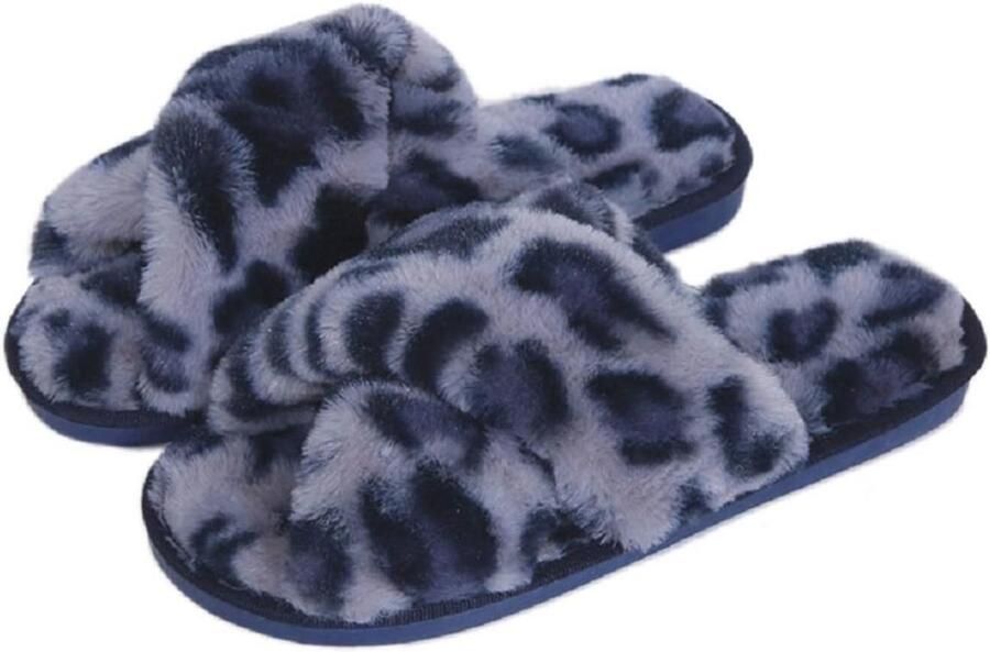 Dames Pantoffels Warme en Pluizige Slippers Voor Binnen en Buiten Met Antislip Zolen