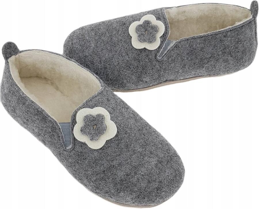 Dames Pantoffels Warme Wol & Vilt