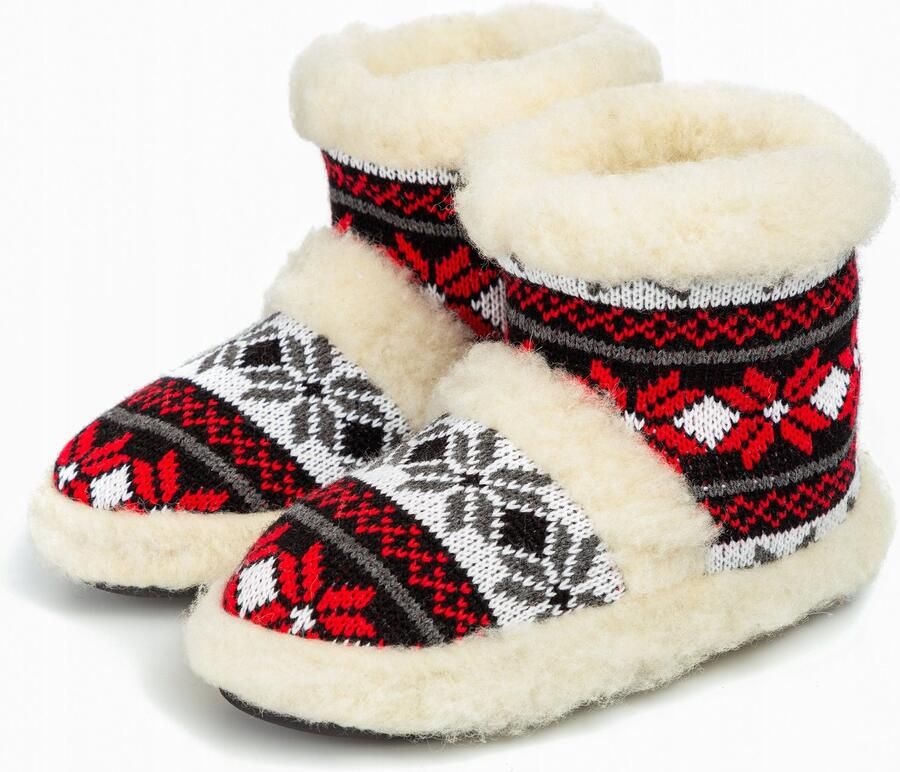 PanSzew Dames Pantoffels Wol Warme Slipper