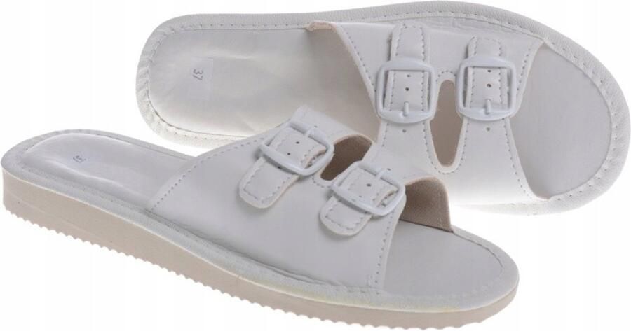 Dames Pantoffels Wit Verstelbaar & Comfortabel