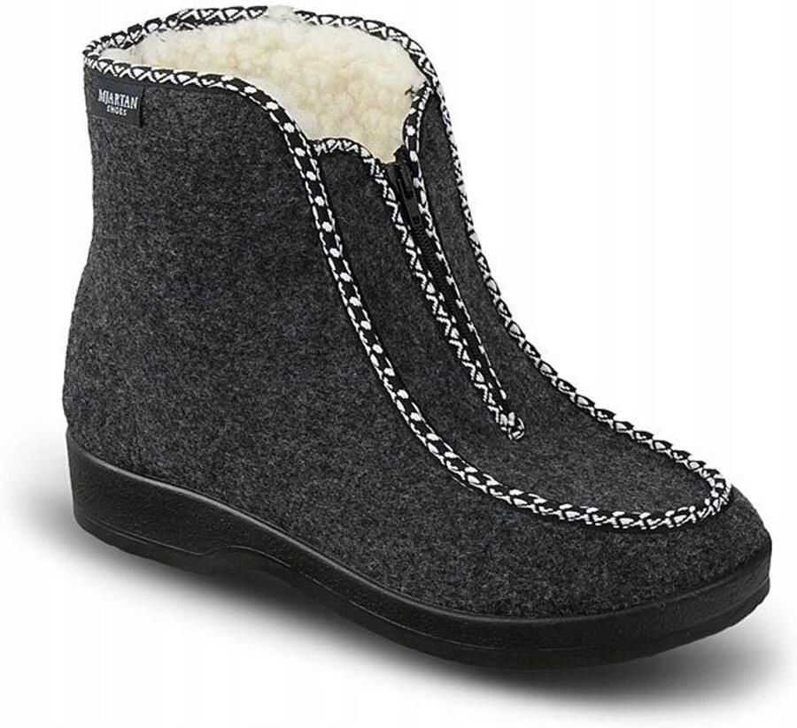 Dames Pantoffels Wol Warm Gevoerd Met Rits
