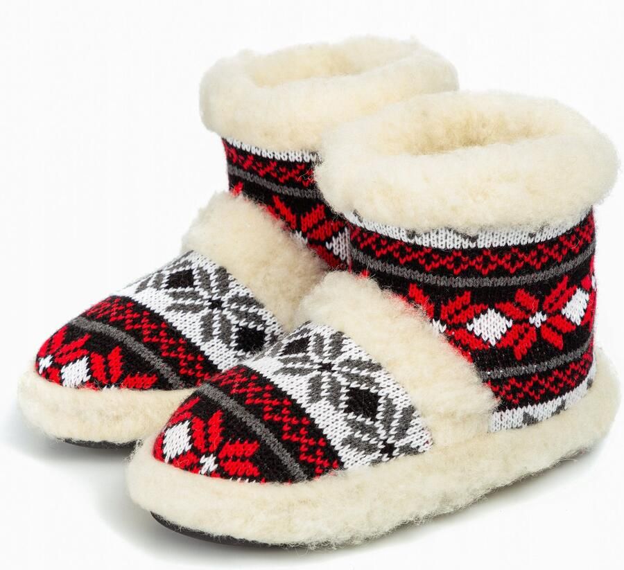 PanSzew Dames Pantoffels Wol Warme Comfortabele en Stijlvolle Huisschoenen