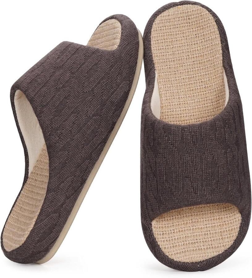 Dames Pantoffels Zacht Leren Gasten Antislip Slipper Zomer