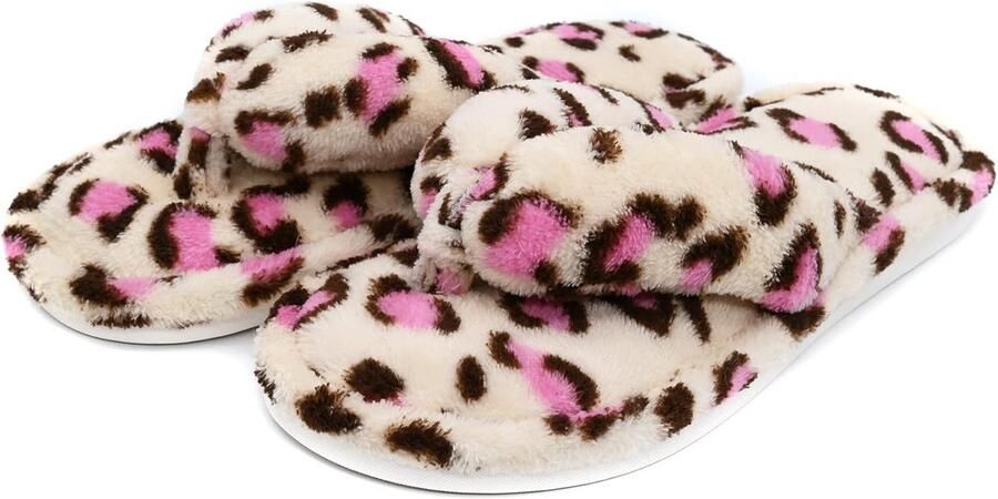 Dames Pantoffels Zachte Coral Fleece Teenslippers voor Binnen