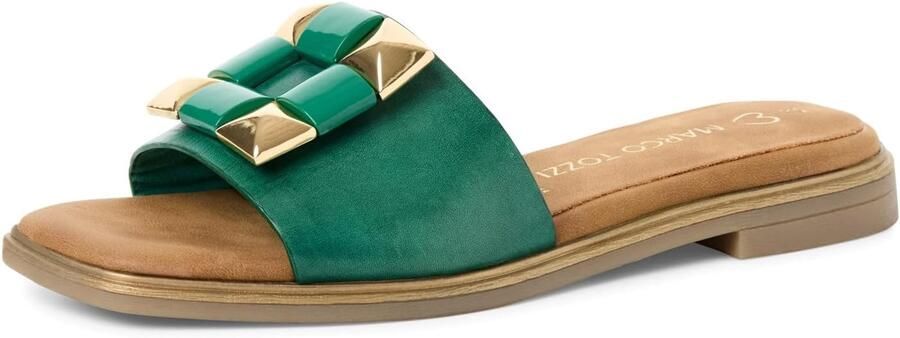 Dames Pantoletten Leer Comfortabele Instappers met Zachte Zool