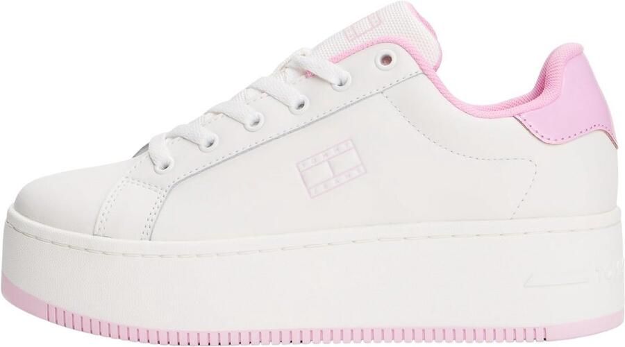 Dames Patent Flatform Sneakers met Plateauzool