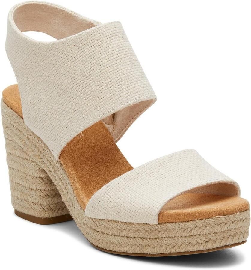 Dames Plateauhak Sandaal Natuurlijk Comfortabele Zomer Hakken