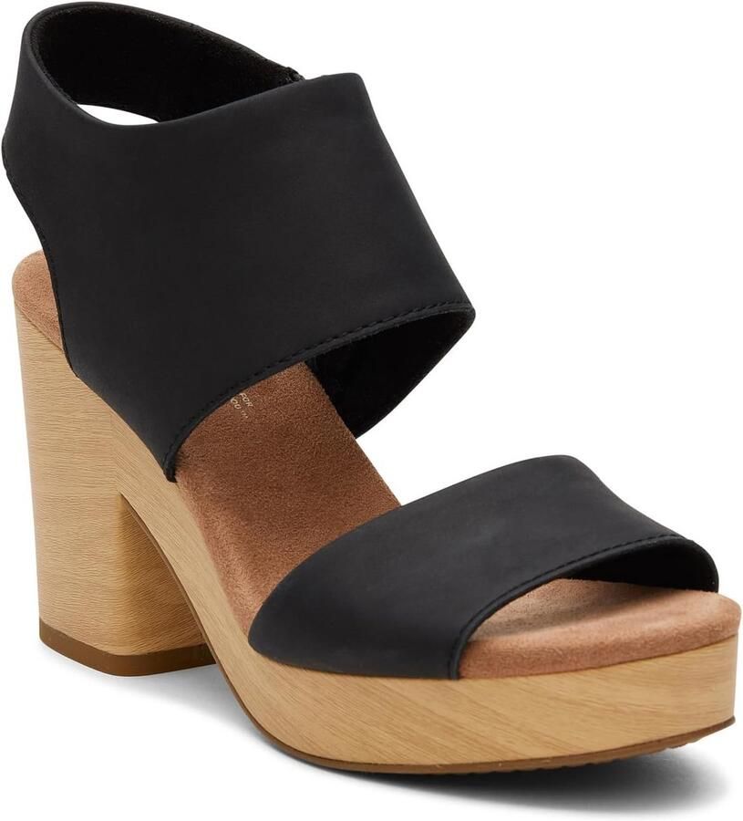 Dames Espadrille Sleehak Sandalen Zwart Comfortabele Platform Sandaal