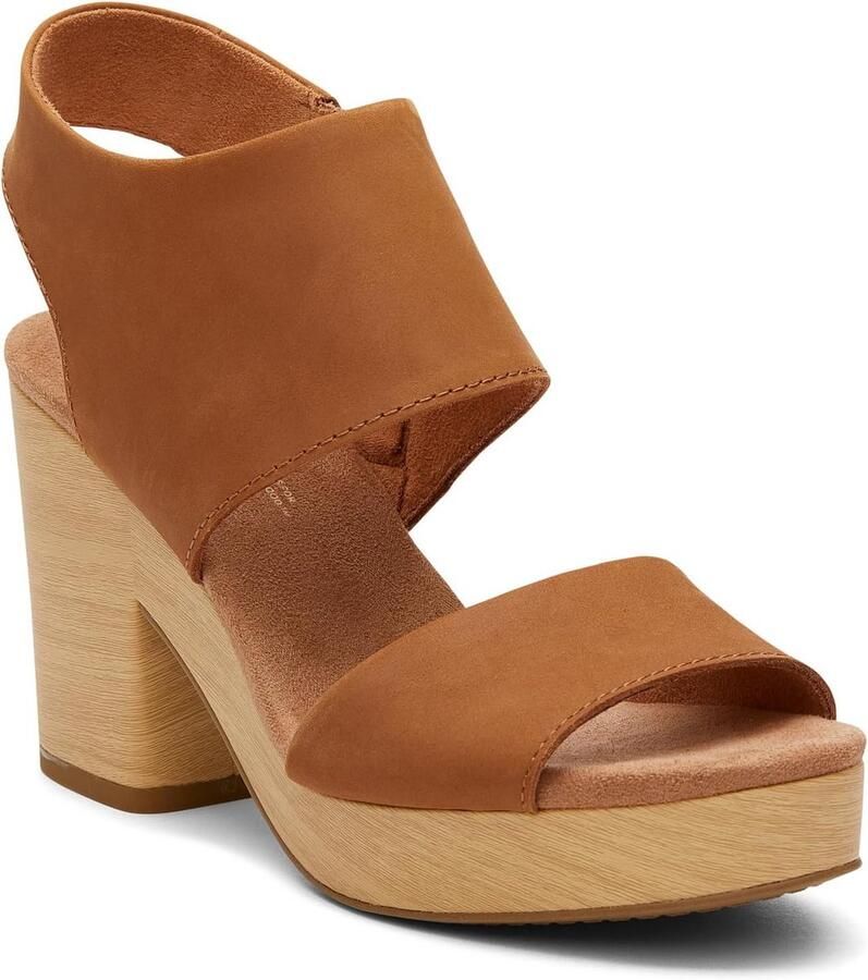 Dames Plateauzool Sandaal Bruin