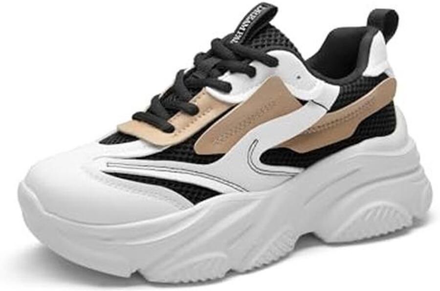 Dames Platform Chunky Sneakers voor Comfortabele Wandeling en Sportactiviteiten