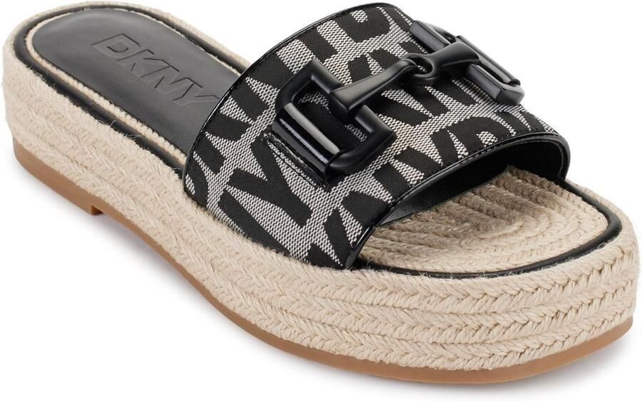 Dames Platform Muiltjes met Geweven Zool Comfortabele Zomer Slippers