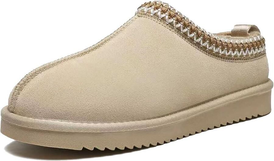 Dames Platform Pantoffels met Warme Voering voor Binnen en Buiten