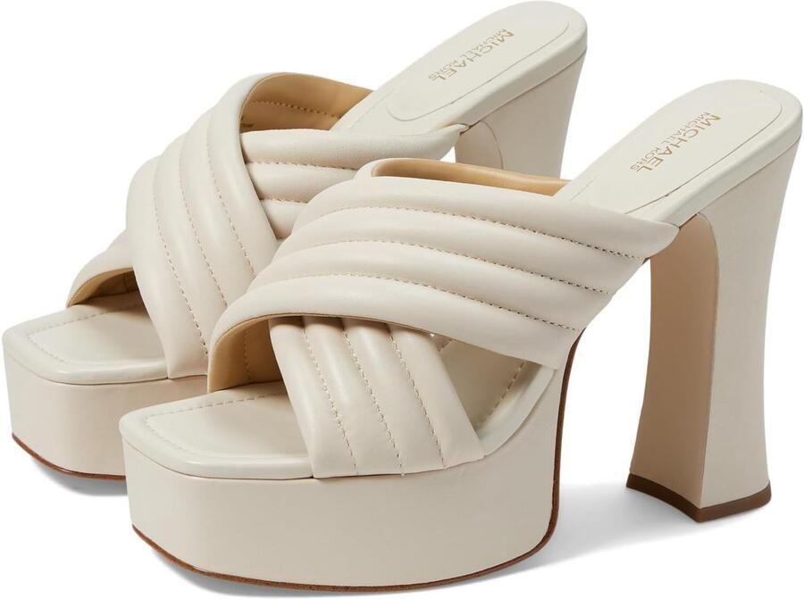 Merkloze Dames Platform Sandalen met Logo Hardware