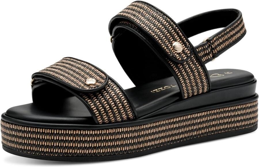 Dames Sandalen met Klittenband Platform