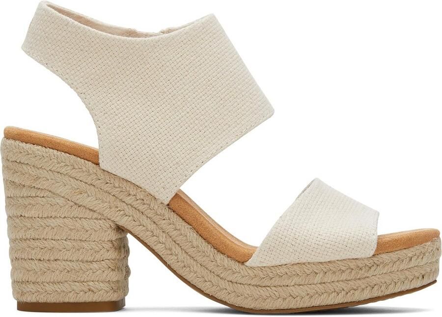 Dames Platform Sandalen Natuurlijke Espadrille Stijl Zomerschoenen