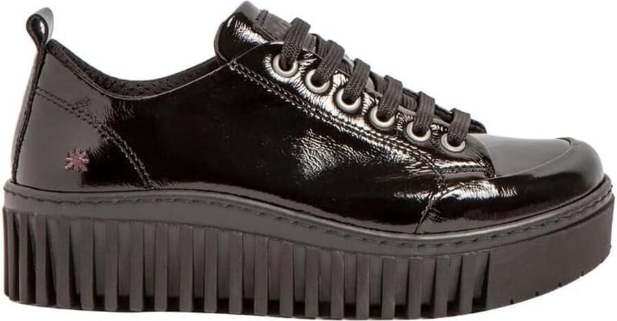 Dames Platform Sandalen Zw Leer Comfort & Stijl