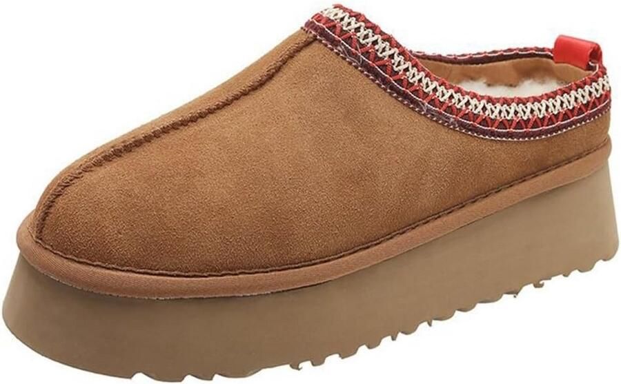 Warme Dames Snowboots met Platformzool Pluche Binnenvoering voor Wintercomfort