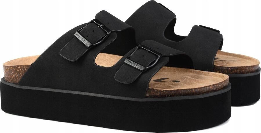 O'Neill Dames Platform Slippers Zwart Zomerse Strand- en Casualschoenen