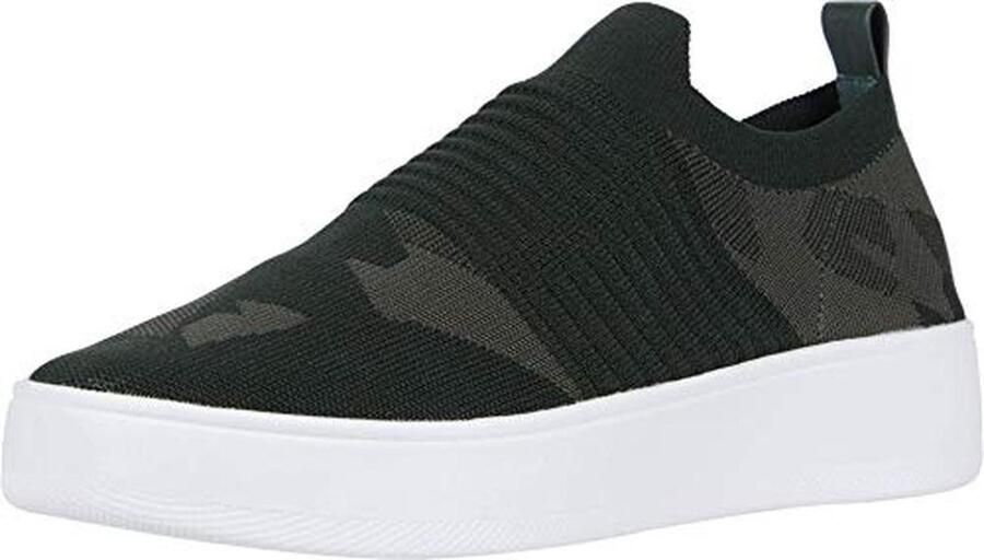 Dames Platform Sneakers met Gebreid Bovenwerk