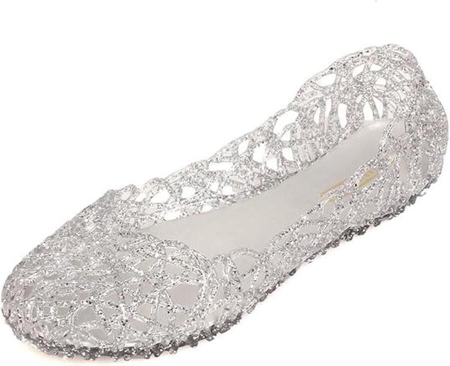 Dames Platte Jelly Sandalen Vogelnest Ballet Schoenen
