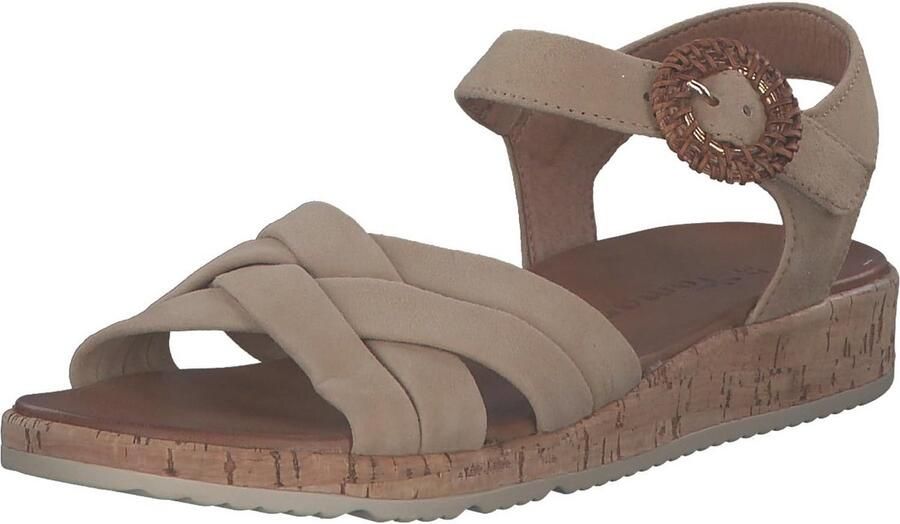 Dames Platte Sandalen Beige Comfortabele Zomerschoenen