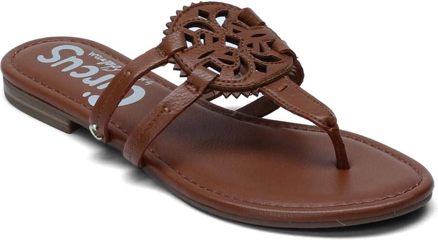 Dames Platte Sandalen Comfortabele Instappers met Faux Leder