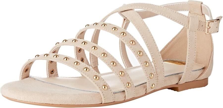 Dames Platte Sandalen met Iconische Vorm en Comfortabel Voetbed