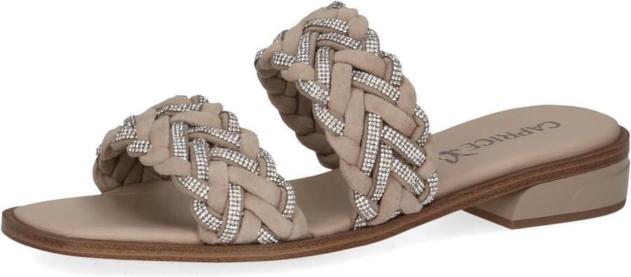 Dames Platte Sandalen Met Kleine Hak Leer en Synthetisch
