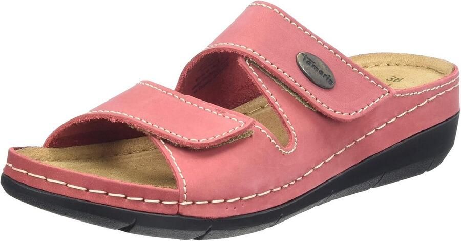 Dames Platte Sandalen Rood Comfortabele Zomer Schoenen