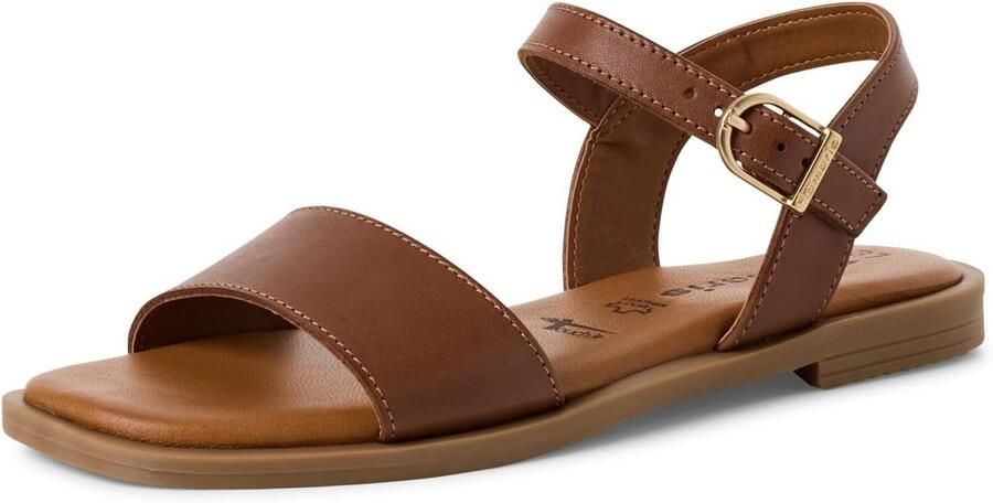 Dames Platte Sandalen Zomer Comfortabele Witte Enkelband Sandaal