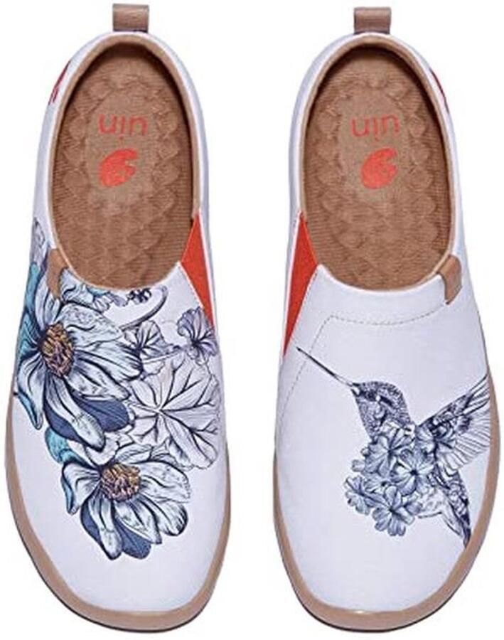 Dames Platte Schoenen met Kleurrijk en Creatief Design